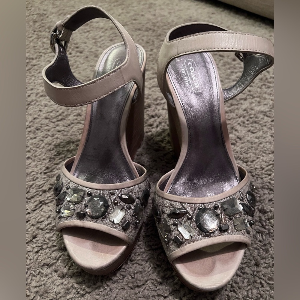 Coach gem stone wedges